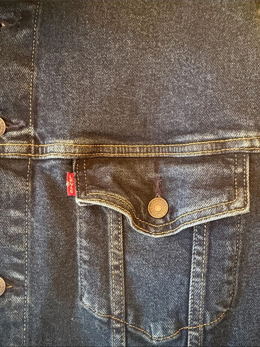 NWT Men’s Levi's Dark Blue Denim Trucker Jacket 2XL T Tall